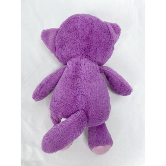 Animal Adventure Purple Teddy Bear Stuffed Animal Plush 10” Lovey Beanbag - Picture 4 of 6